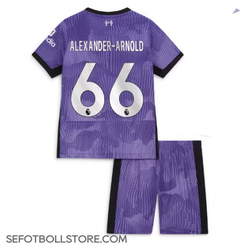 Liverpool Alexander-Arnold #66 Replika babykläder Tredjeställ Barn 2023-24 Kortärmad (+ korta byxor)